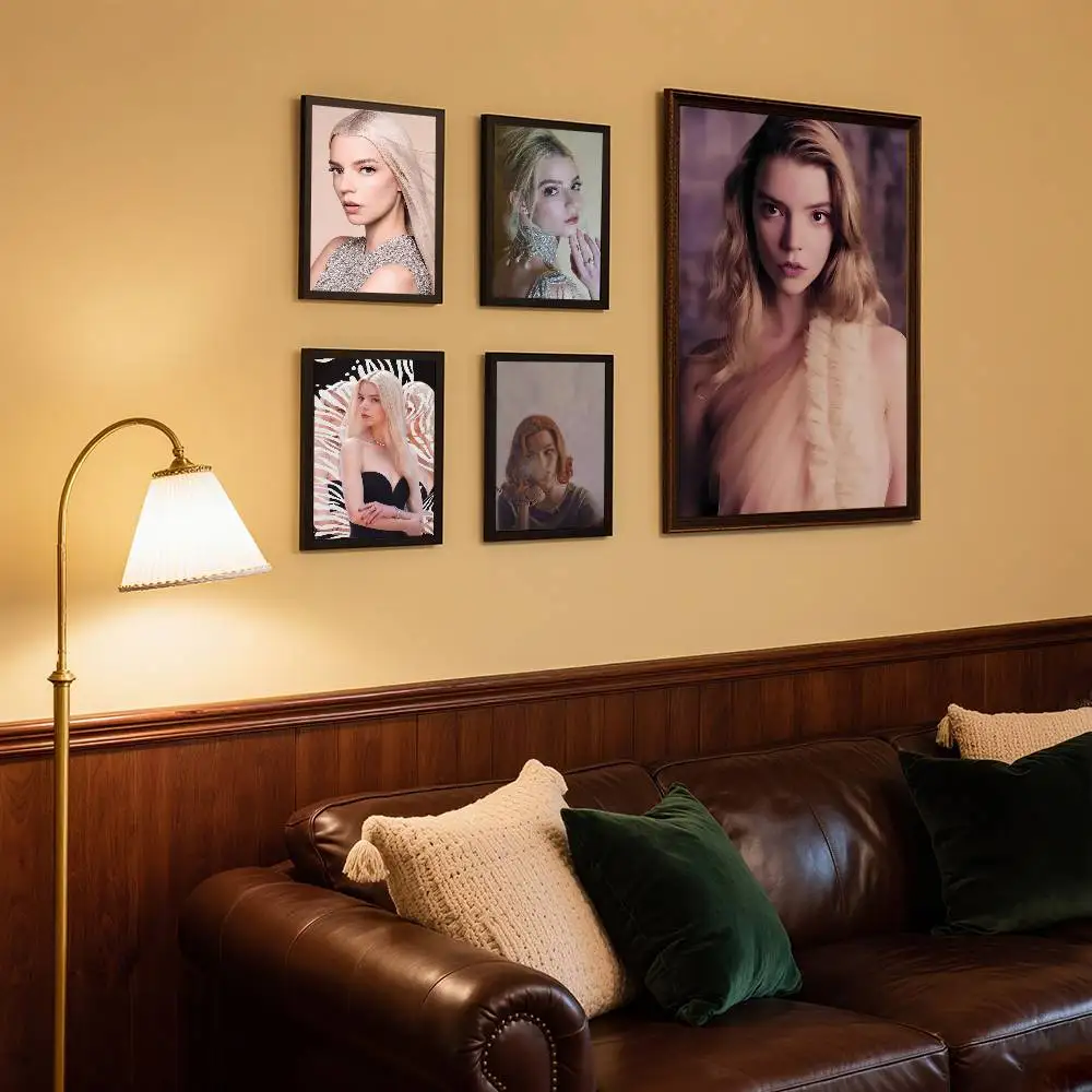 1 قطعة أنيا تايلور الفرح الممثلة المشارك ذاتية اللصق الفن ورقة مقاومة للماء ملصق مقهى بار غرفة جدار ديكور #3