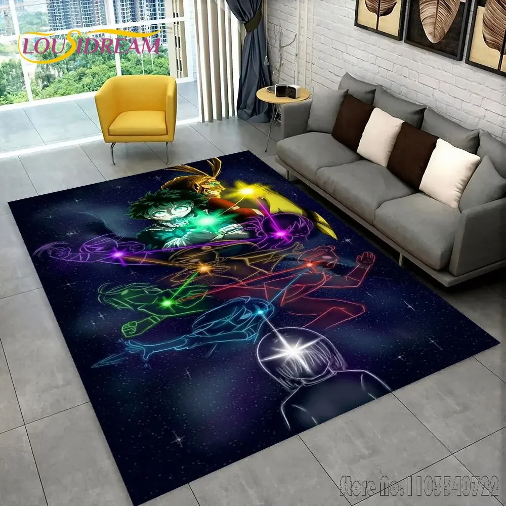 My Hero Academia Japan Anime Rug Carpets 80x120cm Decor for Bathroom Kids Floor Mat Living Room Children's Bedroom Sofa