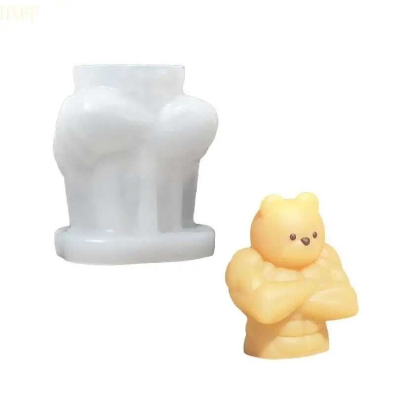 HX6F Cartoon Bear Silicone Flom