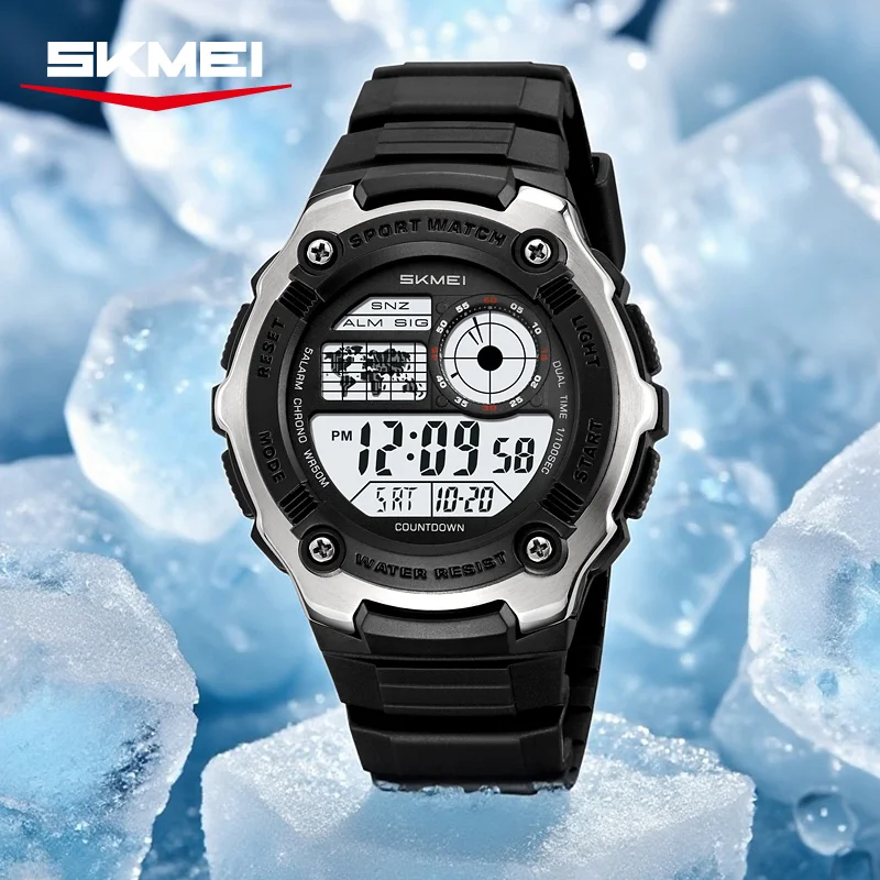 

SKMEI 2517, модные многофункциональные электронные часы для мужчин, будильник, студенческие наручные часы, водонепроницаемые повседневные мужские цифровые часы