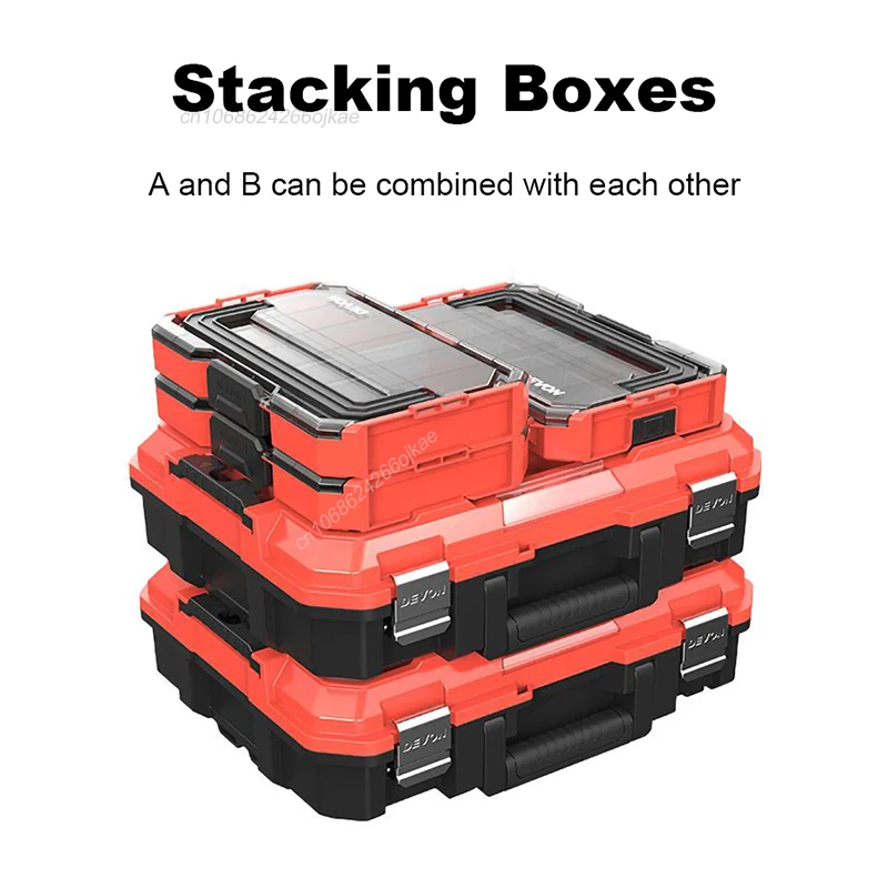 Devon Universal Hand ToolBox Box-A Suitable 1 Tool Box-B Suit 2 Tools Storage and 20v Stack BOX High Strength for 5208 5209 5767