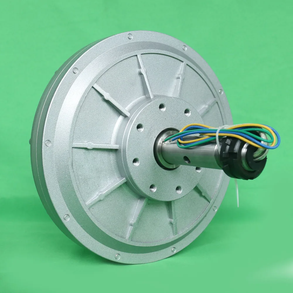 Low Speed Rating High Efficiency 6000W 300RPM 60V 380V 48V Coreless Permanent Magnet Alternator Generator Motor For Wind Turbine