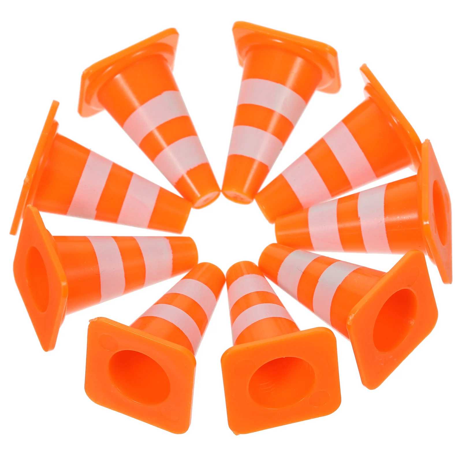 50/30/10Pcs Mini Traffic Cones Road Street Signs Safety Cones Traffic Barricade Safety Cones Construction Traffic Sign Safety