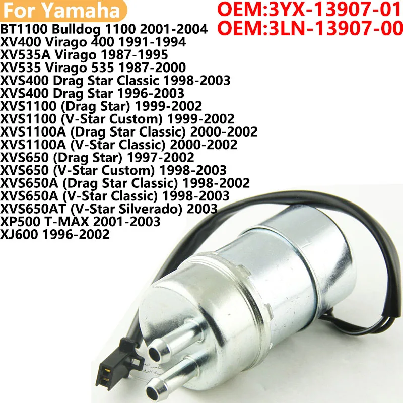 

Motorcycle Petrol Fuel Pump For Yamaha XJ600 XJ 600 XP500 T-MAX XP 500 TMAX 3YX-13907-01 3LN-13907-00 Engine Fuelpump