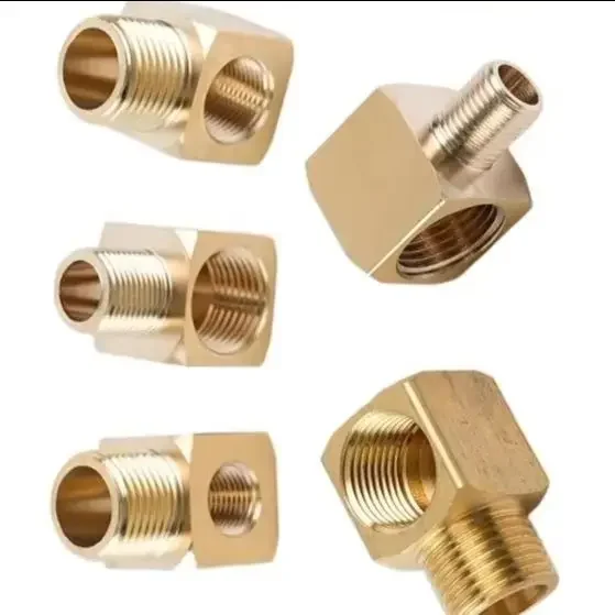 Gasket M5-20 G1/8-1/2 BSP Female/-Male Brass 90-Degree Curve Elbow Fitting PPL-Adapter Durable Precision-Made Plumbing Connector