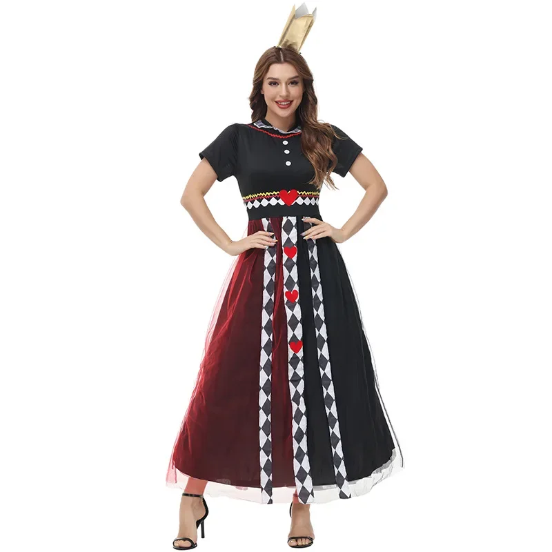 

Halloween Women Cosplay Red Queen Stage Costume