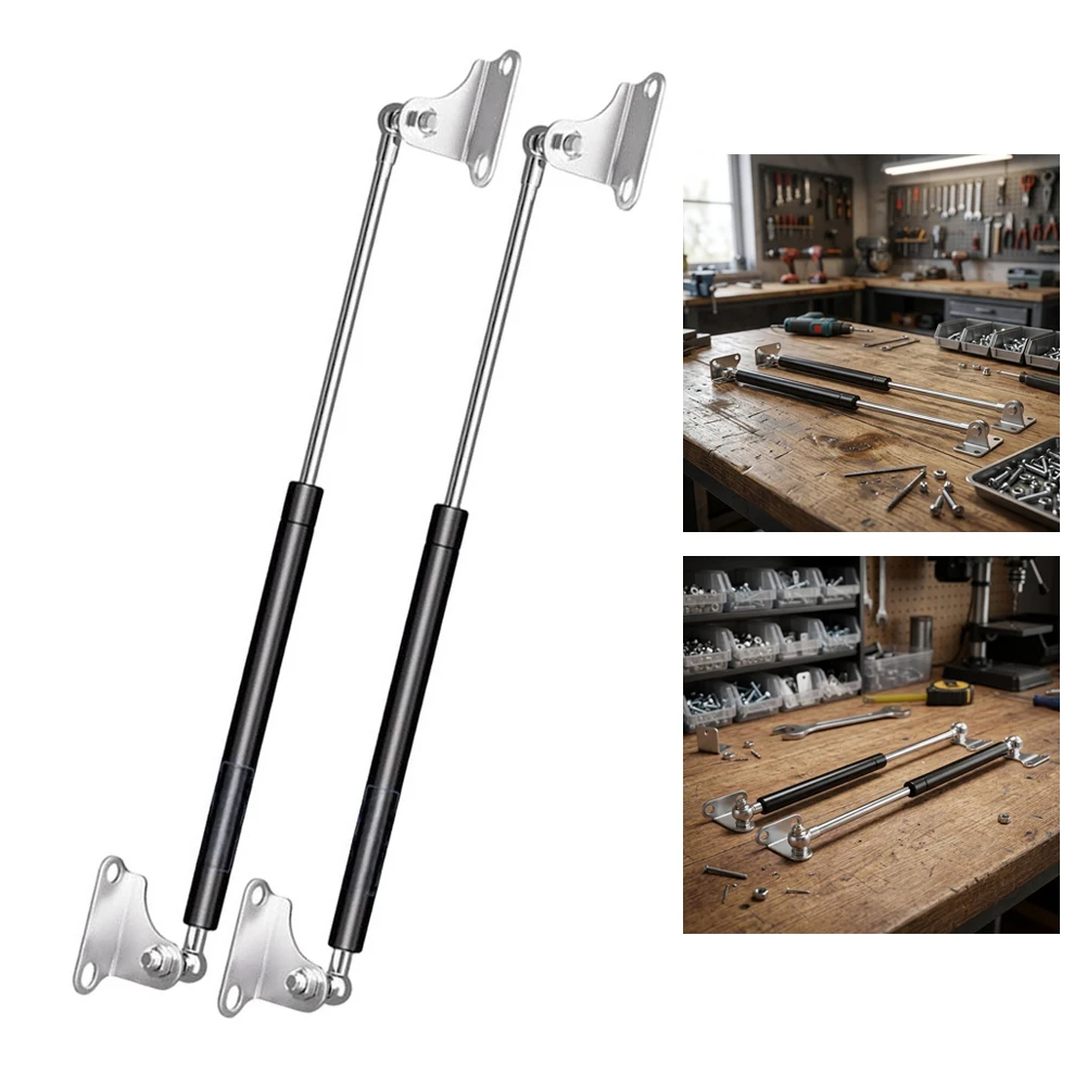 2Pcs 500mm 200N L-Type Gas Spring Struts Lift Support For TV Cabinet Storage Box Lid RV Bed For Tonneau Cover Hardwar