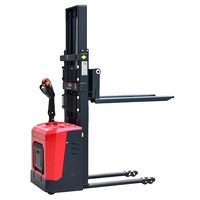 ES-15DS Rider Stacker 1.5 ton 1500 kg 3300 lbs Power 48V/20Ah Battery Electric Pallet Stacker with Platform