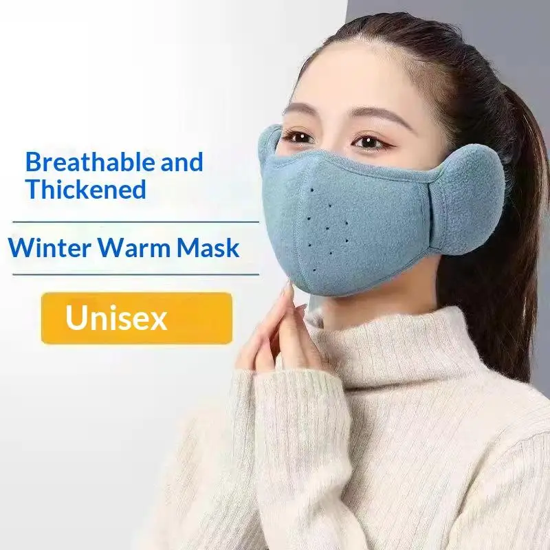 2 In 1 Integrated Mask Ear Muff Windproof Breathable Warm Cover for Cold Season Outdoor Fishing Hiking