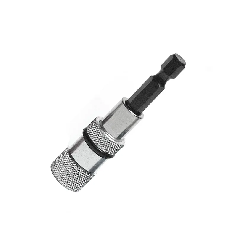 Stainless Steel Electric Screwdriver Bit Limit Magnetic Connecting Rod Screwdriver Depth Adjustable Extension Rod Tool