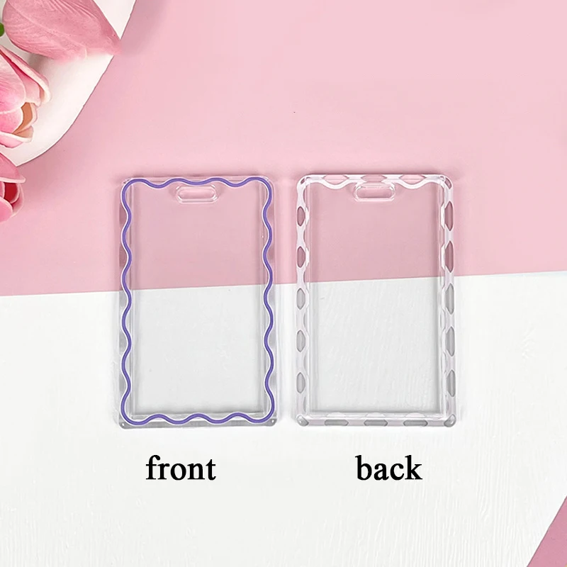 Acrylic 3 Inch Photocard Holder Transparent 3 Inch Idol Card Holder Photo Sleeves Bus Card Student Card Case Photo Protector