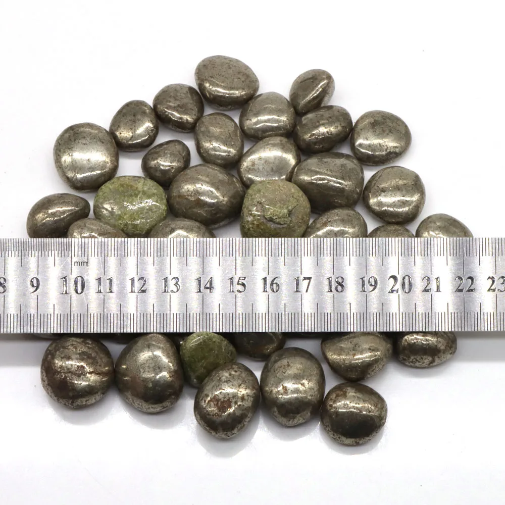 Natural Round Iron Pyrite Crystal Tumbled Bulk Healing Mineral Specime Gemstones Gem Raw Aquarium Decoration Gift