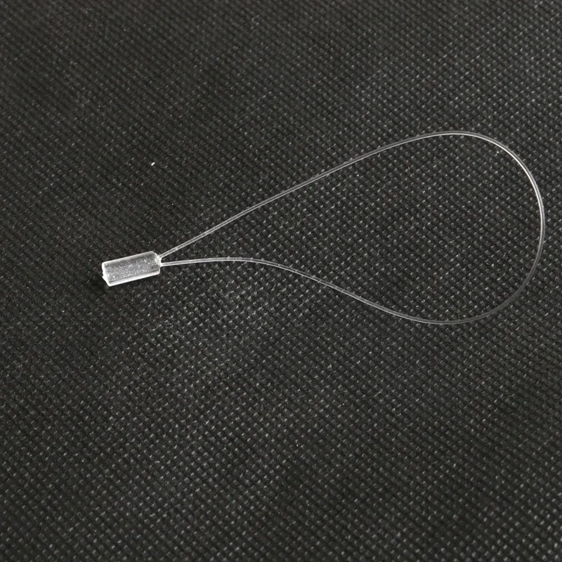 

100 Pieces Transparent Micro Ring Hair Extension Loops with Easy Pulling Thread for Hair Extensions Glass Hair Extension Ring An