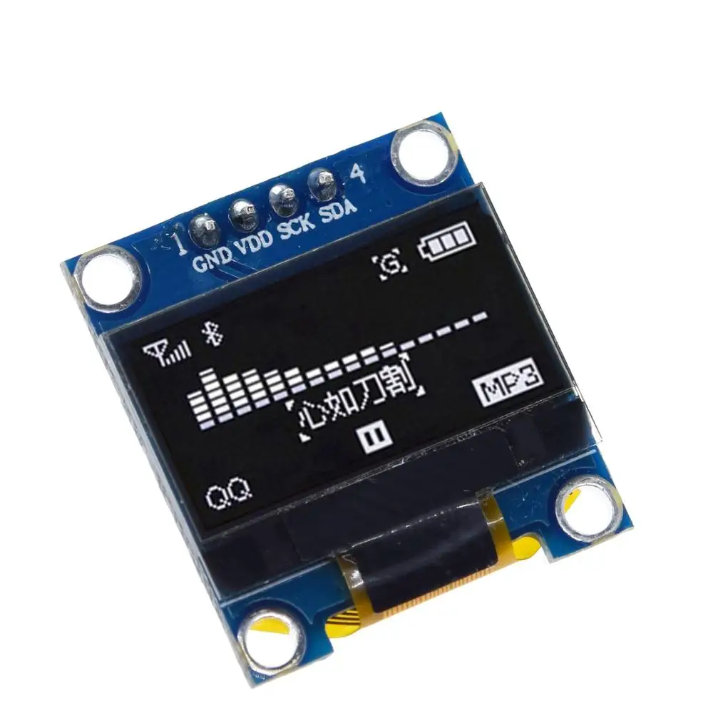 TZT modul tampilan OLED IIC SPI seri 7/4Pin putih/biru/kuning biru/kuning SSD1306 0.96 papan layar LCD UNTUK Arduino 12864 inci