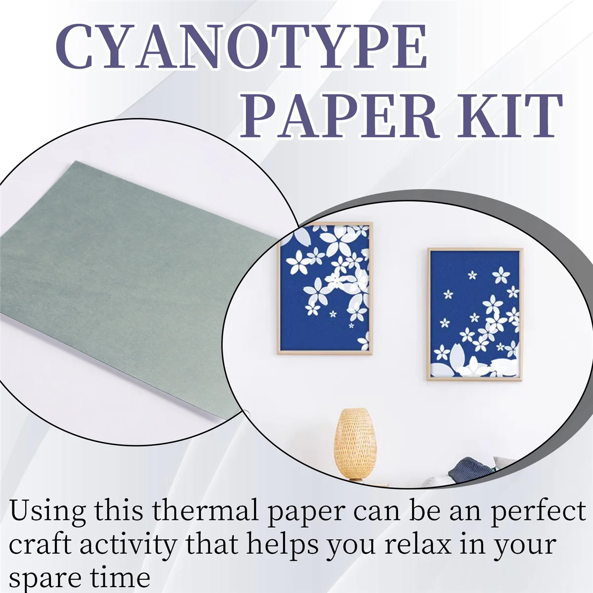 BVBV 30-листовая цианотипная бумага, набор солнечных художественных бумаги, солнечная бумага для рисования, бумага для природной печати для детей и взрослых, художественные ремесла
