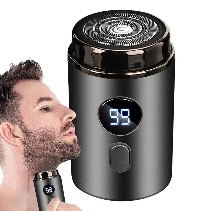 Afeitadora eléctrica pequeña para hombre, maquinillas de afeitar portátiles recargables por USB, cómodas y fáciles de viajar, Mini cortadora de pelo para Barba y cuerpo, maquinillas de afeitar de bolsillo