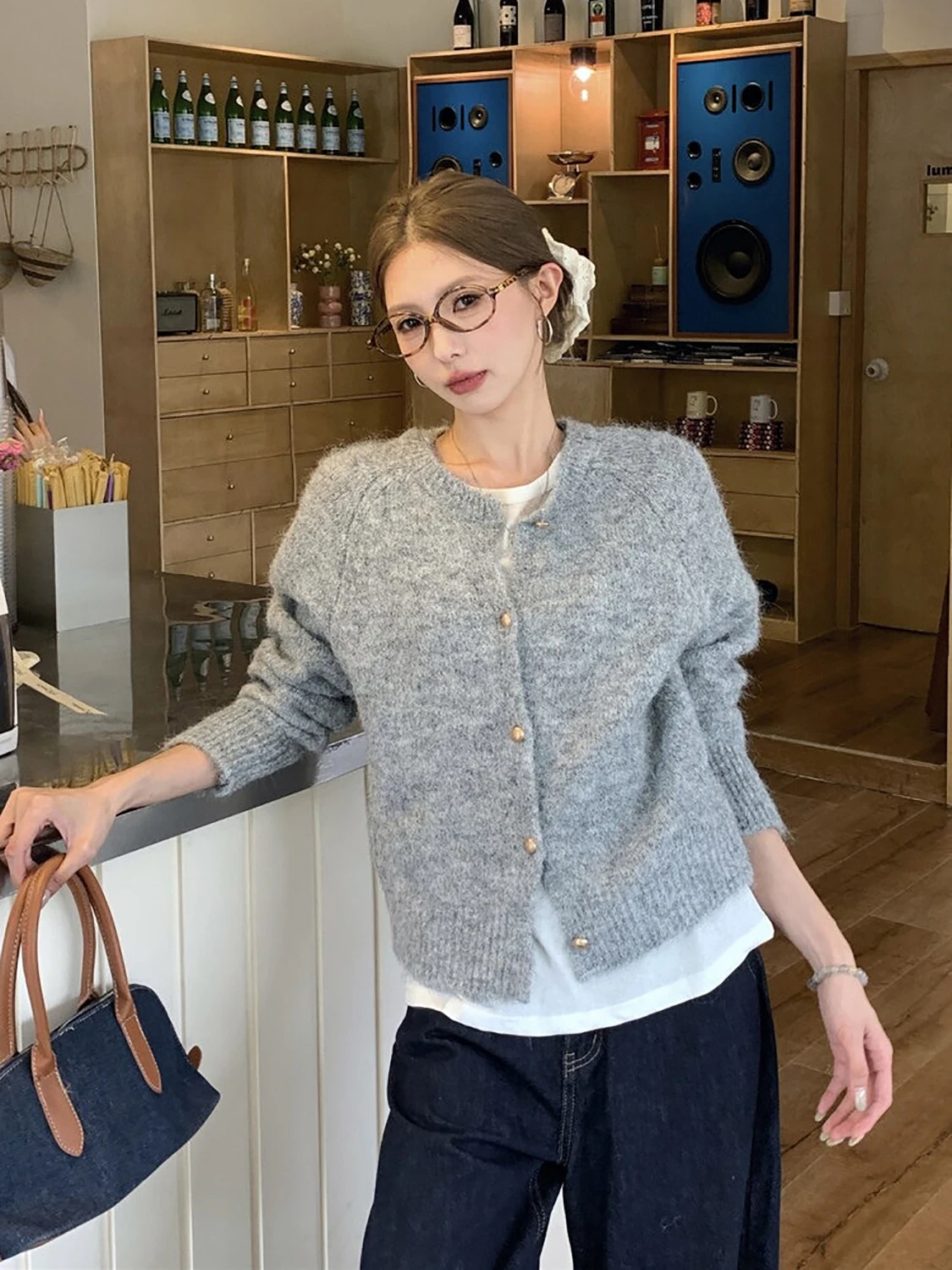 

Мягкий вязаный кардиган-пальто до плеч для женщин, осенне-зимний, свободный, повседневный, для носки на каждый день