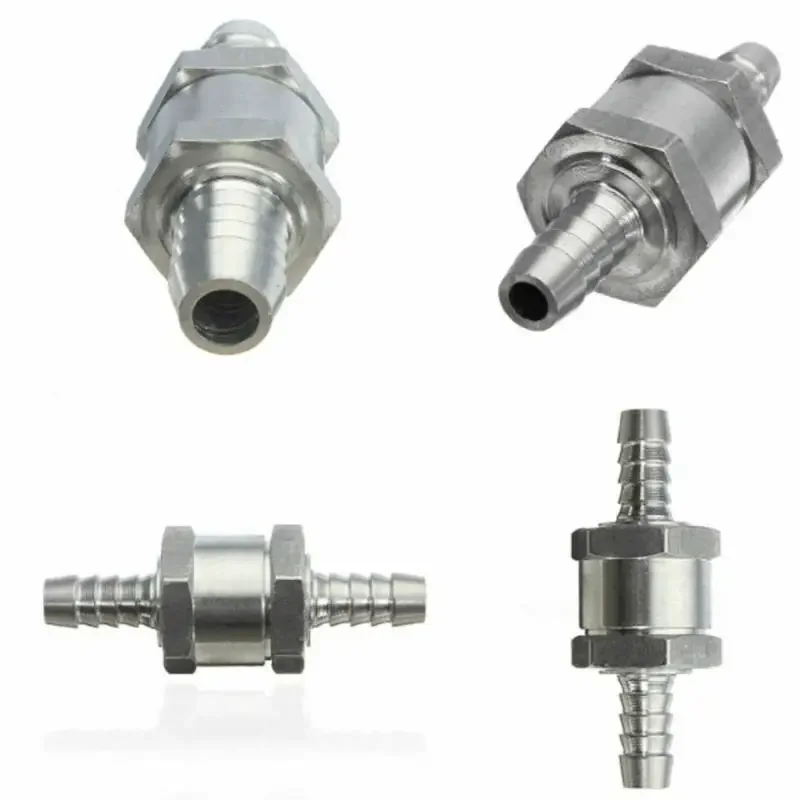 Non-return Check Valve Aluminum 6mm 8mm 10mm 12mm One way Check Valves Compatible with Water Petrol and Diese Line Check Valve