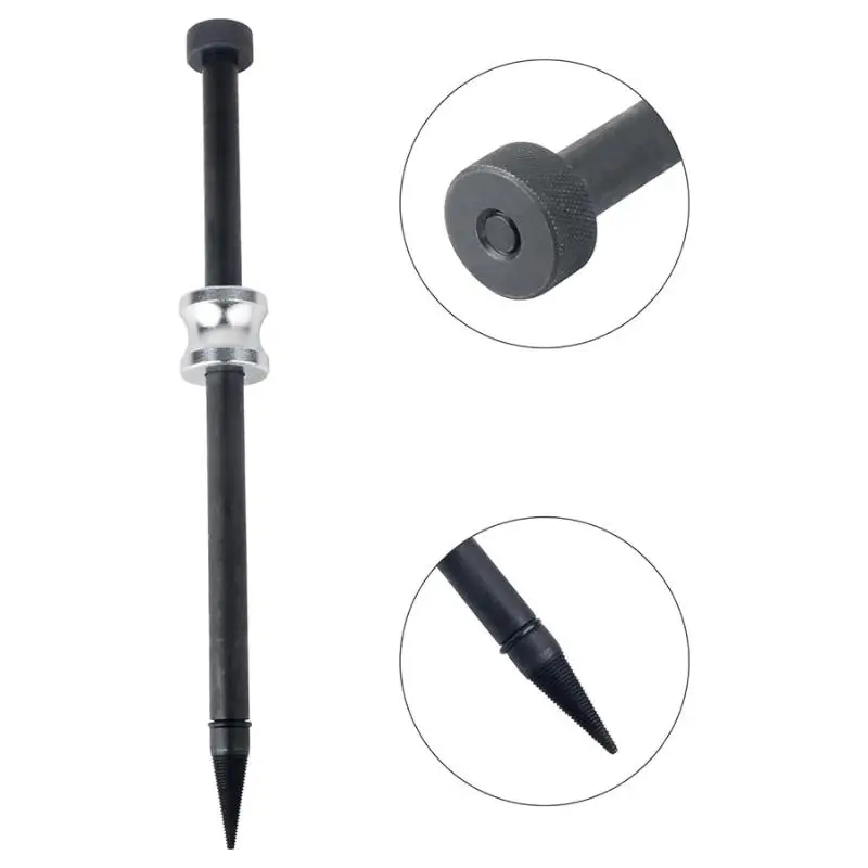 

1Pc Injector Seal Puller Fuel Injector Copper Washer Removal Tool Steel Cone Thread Tip With Slide Hammer Cars Disassembly Tool