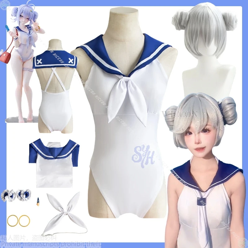 

Game Azur Lane Anime Cosplay Costume, Sailor Suit, Kawaii Jumpsuit, Jumpsuit, Sexy Lingerie, Backless Halloween Costume, Summer