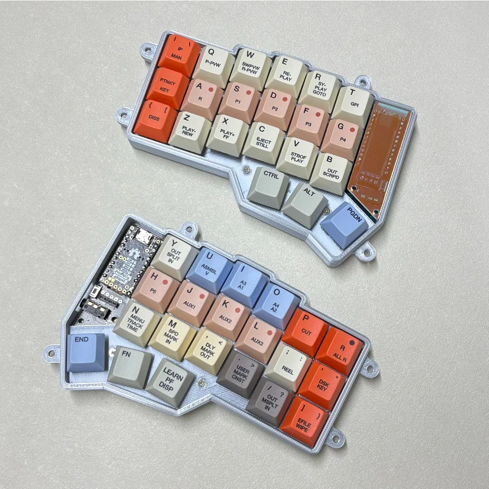 Corne V3 Mx Crkbd Split Keyboard Customized Support Hot Swap Vial Bluetooth Dual-mode RGB Main Control Nrf52840 Oled Keyboard