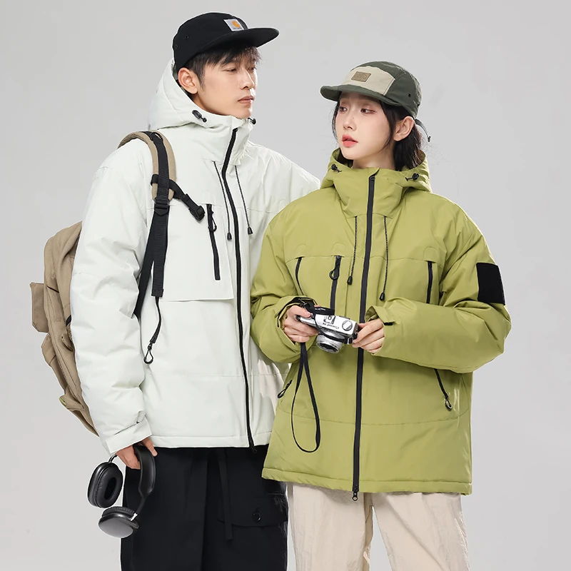 Hooded Winter Men's Jackets 2024 Original Men's Jackets Windbreaker Parka Man Winter Clothes Japanese Retro 3XL