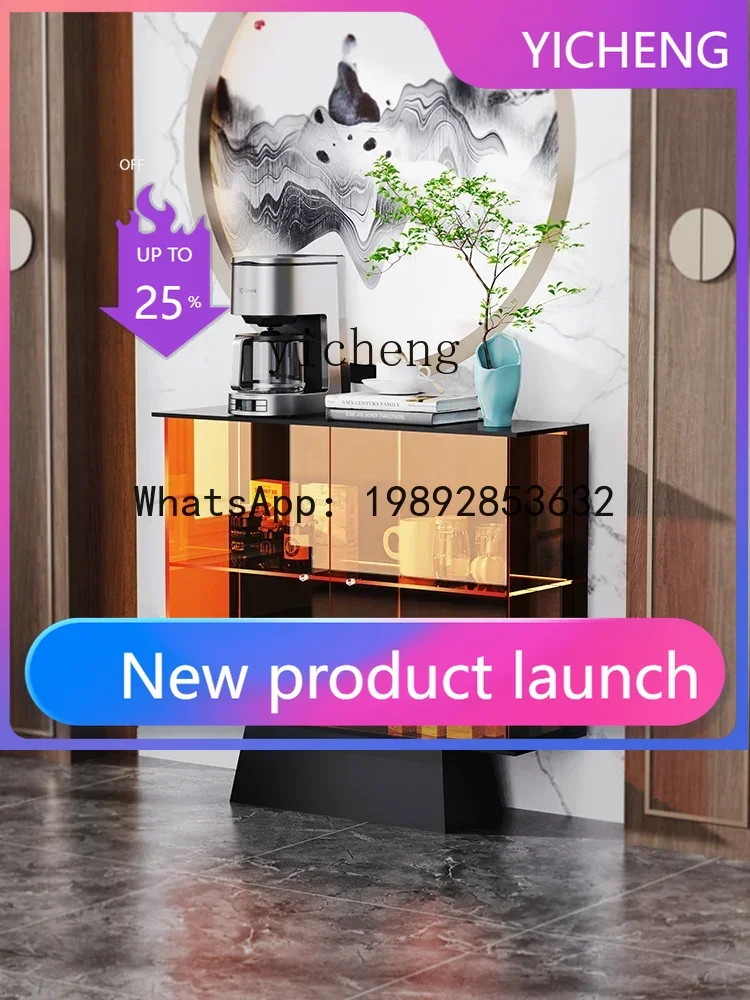 

gz7ZAcrylic Sideboard Modern Simple and Light Luxury New Chinese Style Side Cabinet Living Room Chest of Drawers