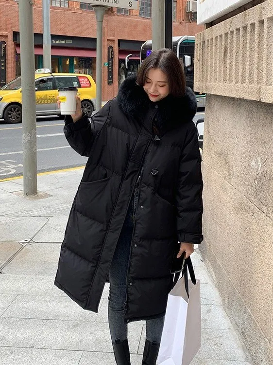 

Модное хлопковое пальто Xueyu Fan для женщин, средней длины, ниже колена, для повседневной носки, утепленное, длинное