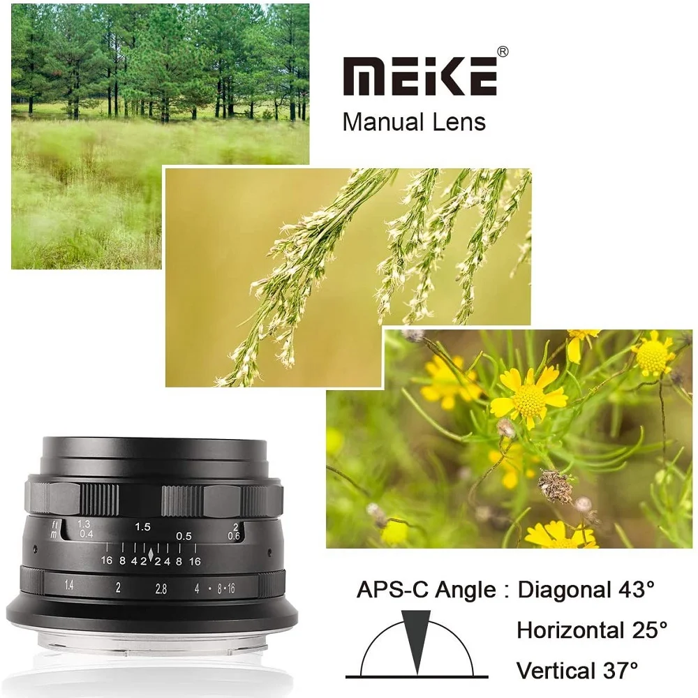 Meike 35 مللي متر f1.4 APS-C التركيز اليدوي عدسة ثابتة فتحة كبيرة لكاميرا نيكون Z-Mount Z30 Z50 Z6 Z7 Z6II Z7II Z8 II Z5 Z9 Z6III