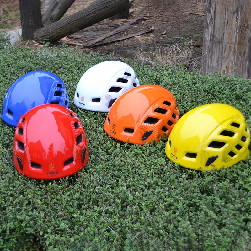 

Hot sales safety helmet construction safety helmet hat Outdoor Camping Rock Climbing Tree Rappelling