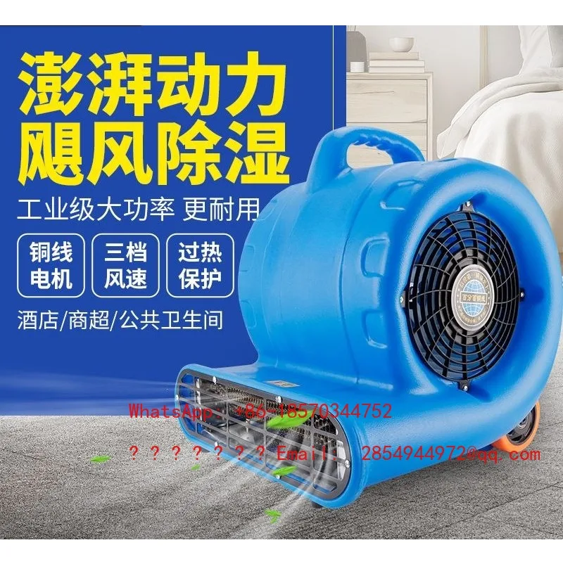 High Power Floor Blower Dryer Commercial Household Bathroom Strong Wind Dehumidification Air Mover