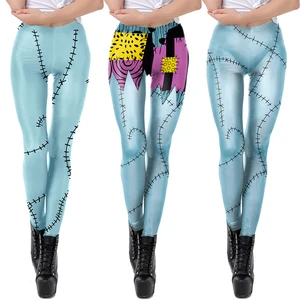 Sally Cosplay Custom Set für Frauen, Halloween -Anime -Film, dünner Jumpsuit, CatSuit, Zentai Bodysuit, gotische Leggins, Weihnachtsfeier 10 Hauptverkauf langes Kleid mit Hosen - №9