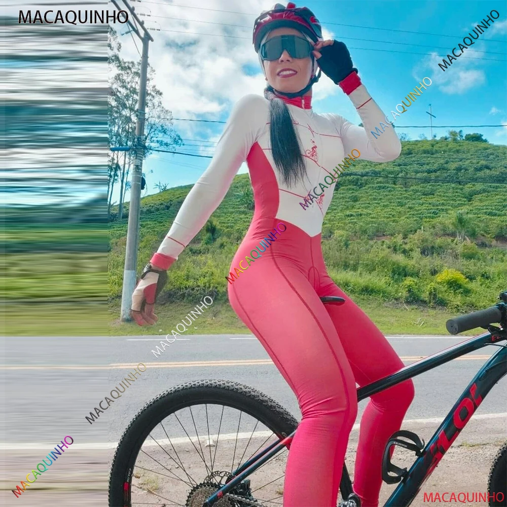 

Thin In Winter Women's Cycling Jumpsuit With Free Shipping To Brazil Cyclist Clothing Macaquinho Ciclismo