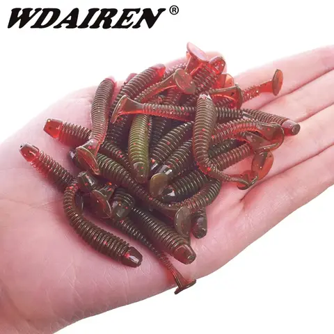 Silicone Worm Soft Lure 48mm 0.8g WDAIREN