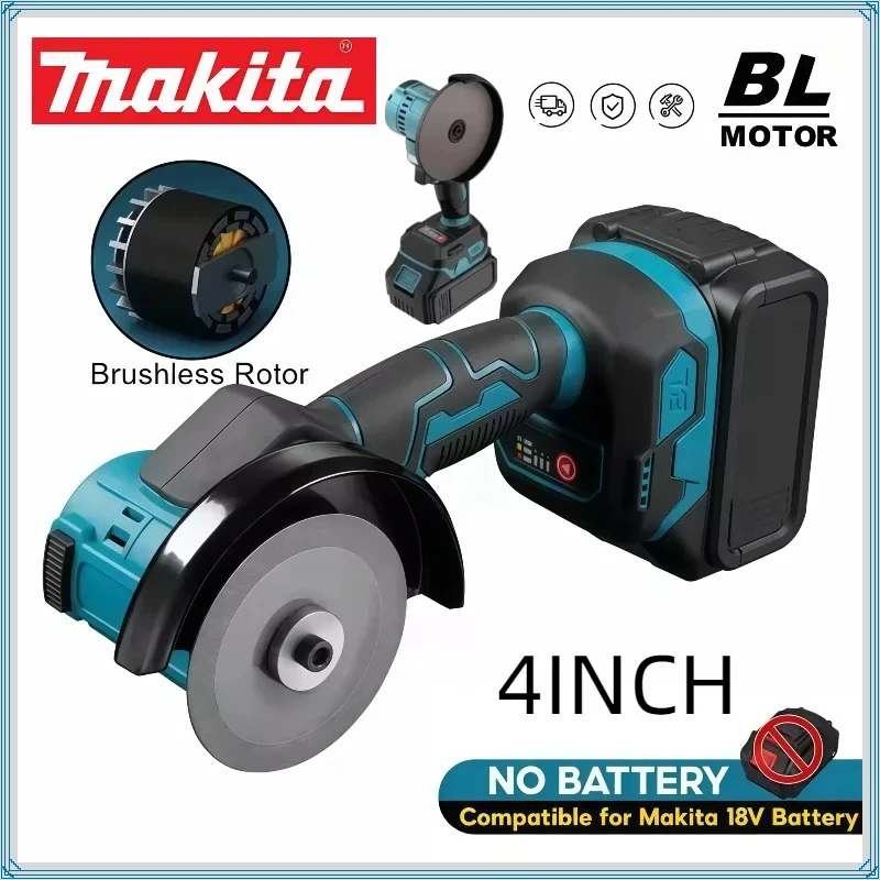 

Беспроводная угловая шлифовальная машина Makita 4 дюйма, мини, бесщеточная, электрическая, для полировки и шлифовки