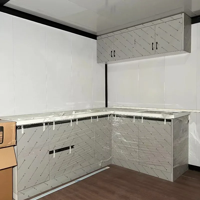 Modular Portable Cabin Multi Function Container House with Solar Panel Luxury Design Living Room