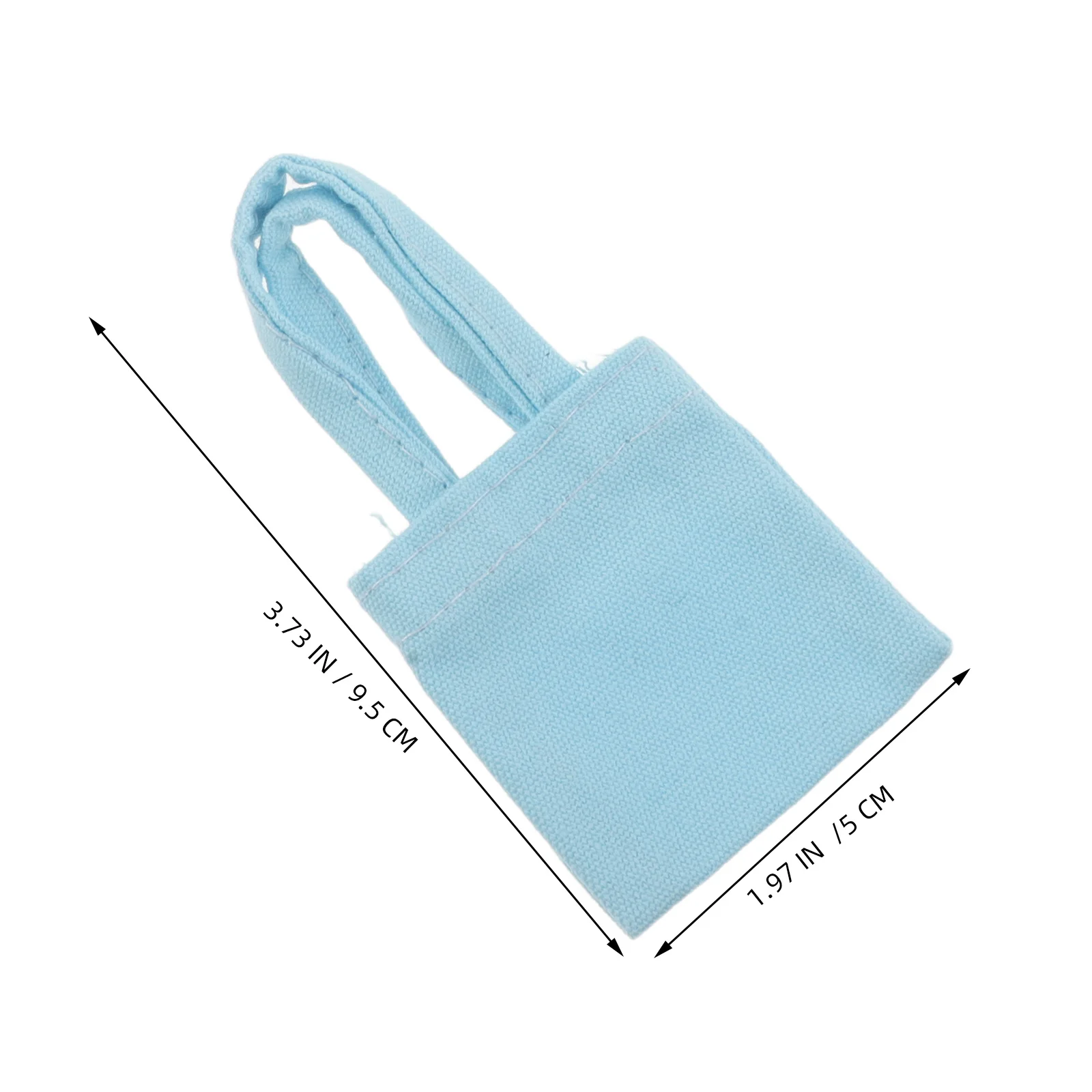 6 قطعة حقائب قماش مصغرة واقعية صغيرة حمل حقائب كتف ل 1:6 مقياس ديكور منزل صغير التصوير المشهد التبعي