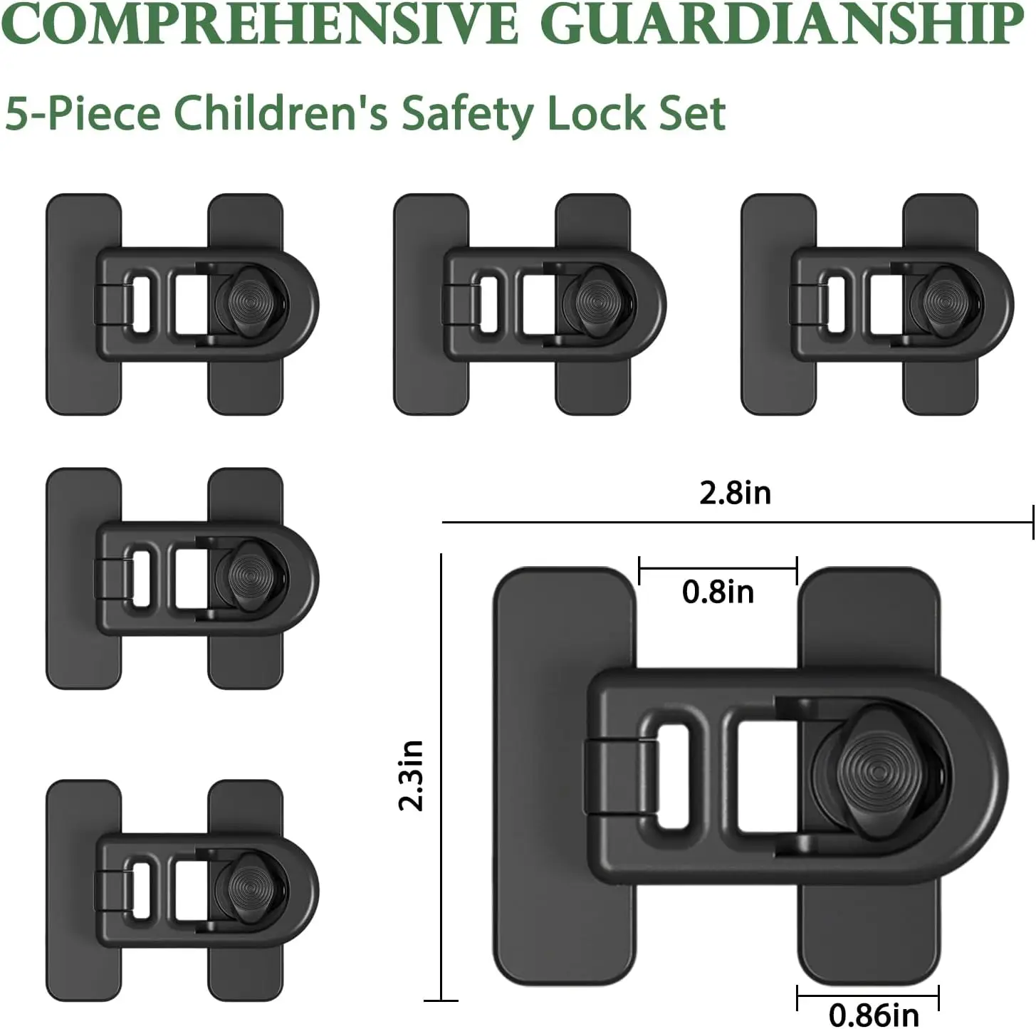 Child Safety Refrigerator Lock Oven Lock Adhesive Child Proof Cabinet Locks for Fridge Drawers Closets Windows view 2