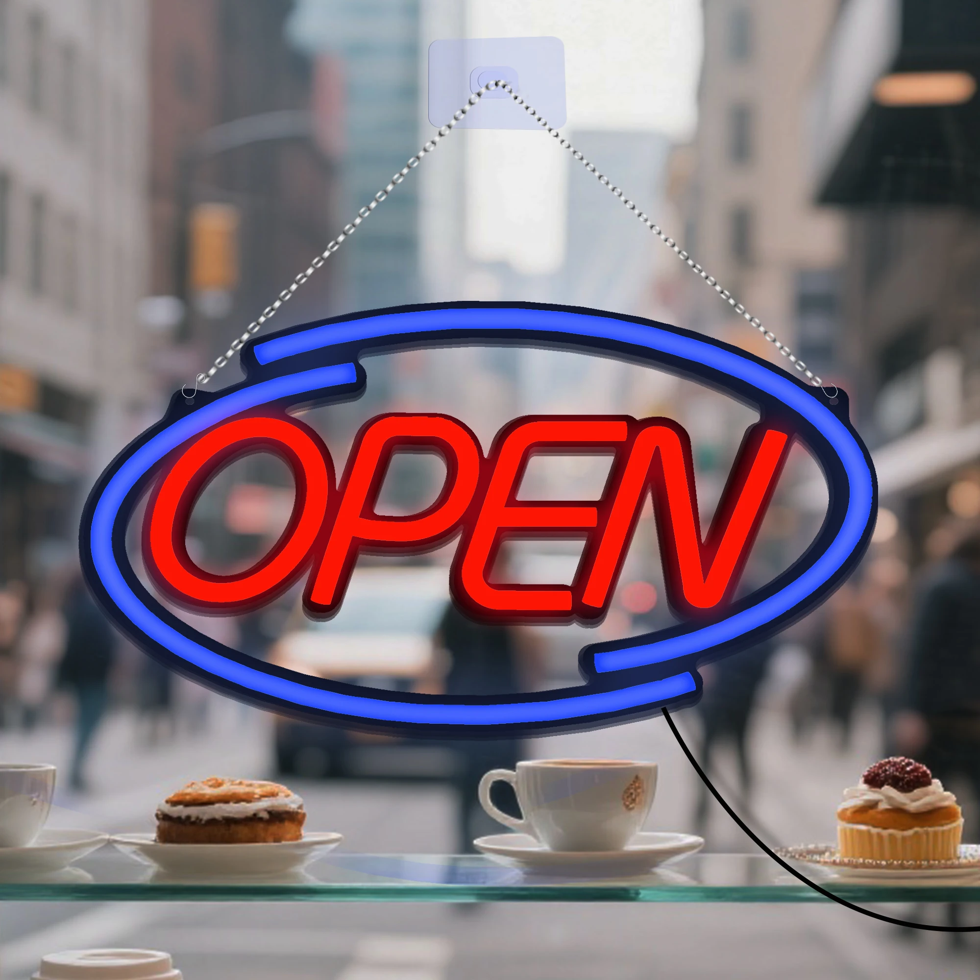 Supper Brightness Store OPEN Sign Ultra Bright Neon Multicolor Style Open LED Neon Light Sign RGB OPEN Letter  Neon Inscription