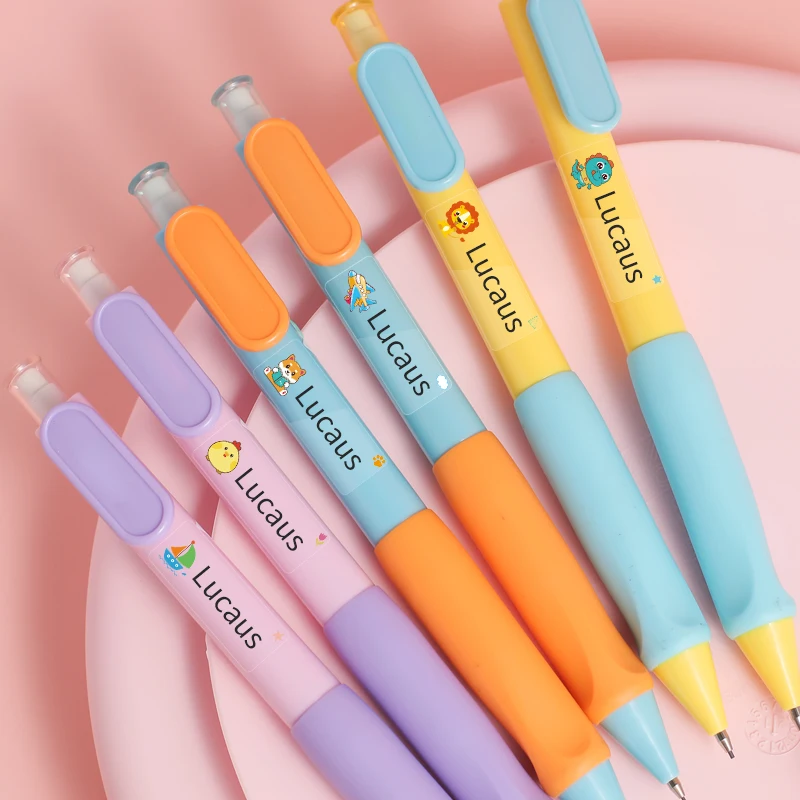 Transparent Waterproof Name Stickers for Kids 4