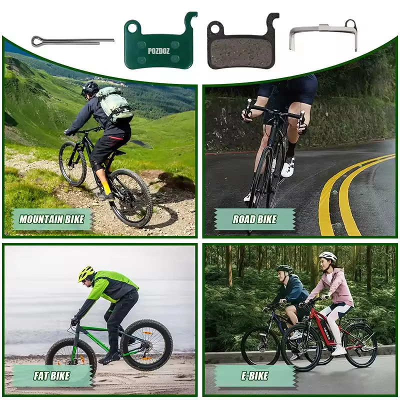 POZDOZ Pastiglie freno a disco idraulico in ceramica per SHIMANO A01S M06 M07 Bici da strada MTB Pastiglie freno da ciclismo Parti bici resistenti all'usura
