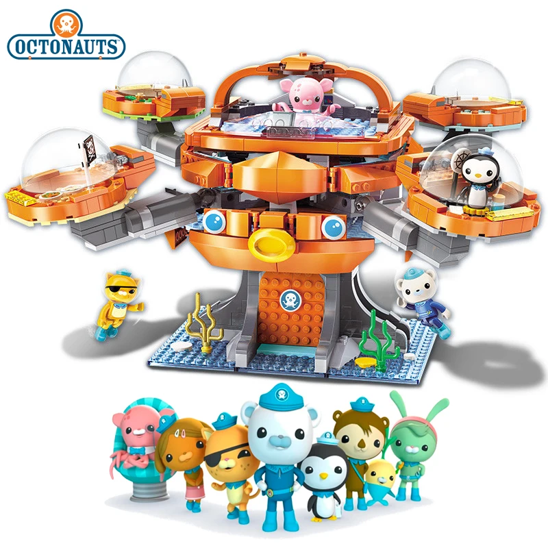 Anime Octonauts Octopod Octopus Barnacles Dolls Building Blocks Bricks Sets Classic Cartoon Model Toys for Child Gift