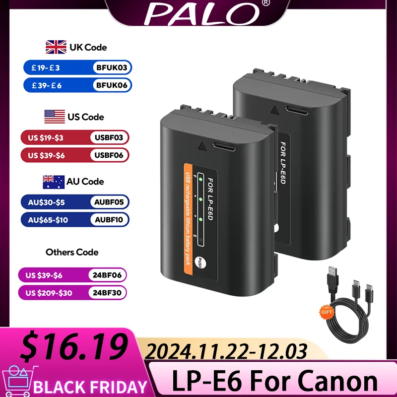 LP-E6 LPE6 LP E6N Wbudowana bateria USB + ładowarka do przechowywania Canon EOS R5 R6 90D 60D 70D 80D 5D II 5D III 5D IV 7D Mark II