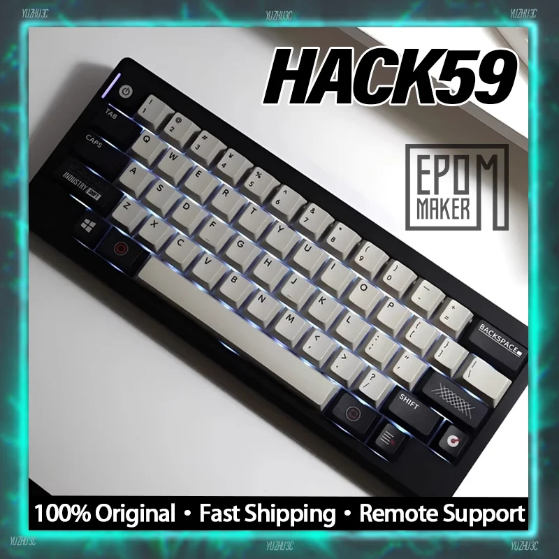 

EPOMAKER HACK59 Wireless Mechanical Keyboard Customized Hot Swappable HIFI Switch Dynamic RGB VIA QMK Driver HHKB Layout