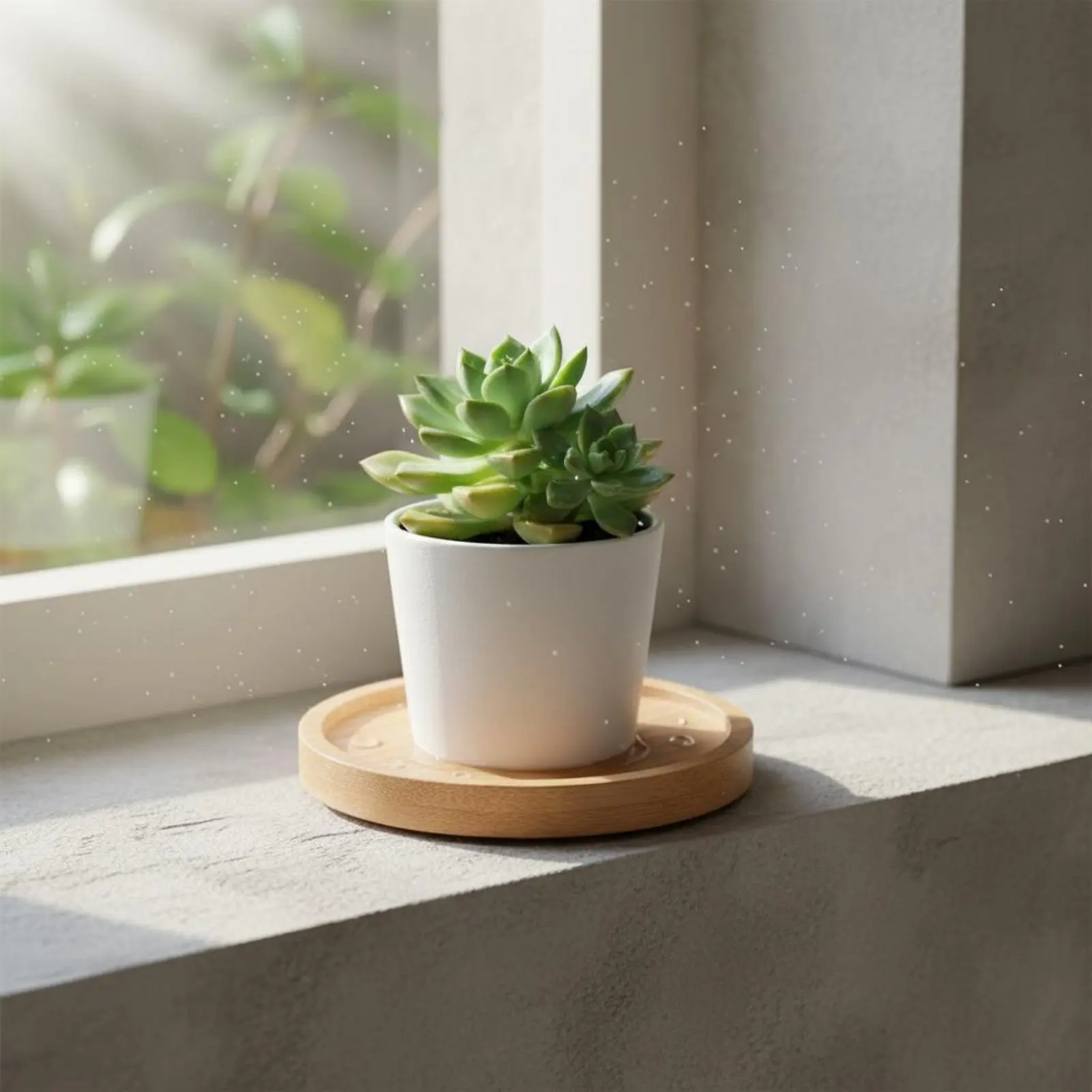 

Cactus Pot Drainage Tray Natural Design Bamboo Pot Tray Round Bamboo Plant Tray Reusable Wooden Plant Water Catcher