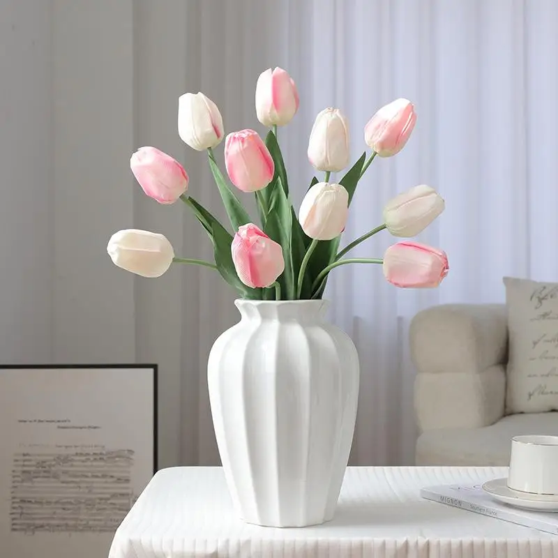 Water Ripple Plastic Vase Simple Nordic Style Decoration For Bedroom Living Room Home Decor Vase Water Storage Flower Planter