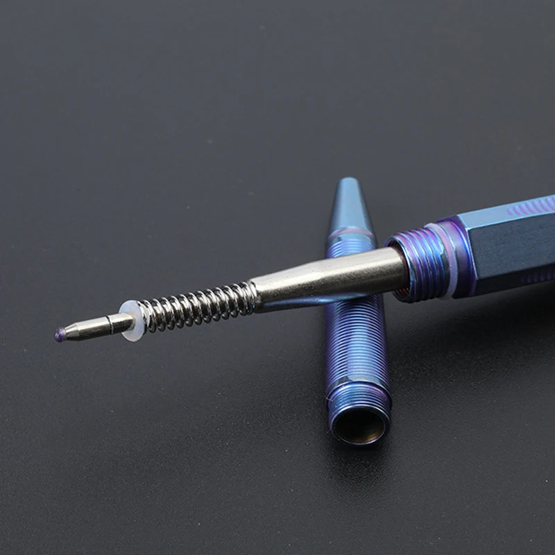 سبائك التيتانيوم Tc4 القلم التكتيكي، التخييم في الهواء الطلق الدفاع عن النفس، كسر نافذة الهروب أداة، قلم توقيع الأعمال Edc، A1096 #6