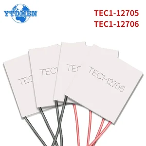 مبرد كهروحراراري بلتيير ، وحدة عنصر ، 40 × 40 مم ، 12 فولت ، TEC1-12706 ، 12705 ، 12706 ، 1 قطعة أفضل 12 دائرة جهير نشطة للمبيعات - رقم 11