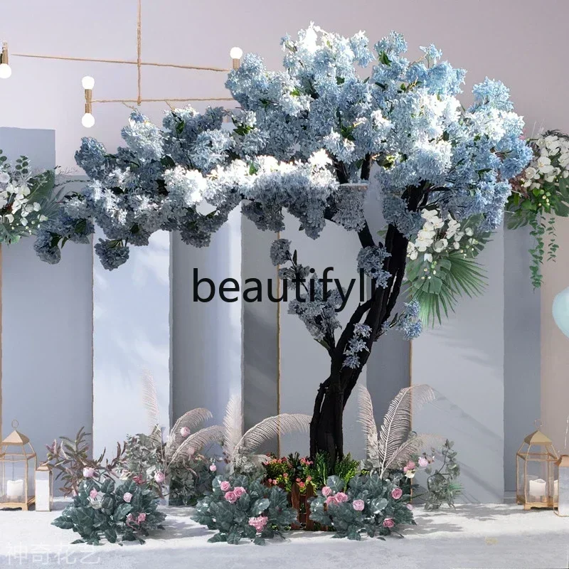 

YH3 Interior decoration wishing peach blossom tree shopping mall plant landscaping living room folk house fake tree