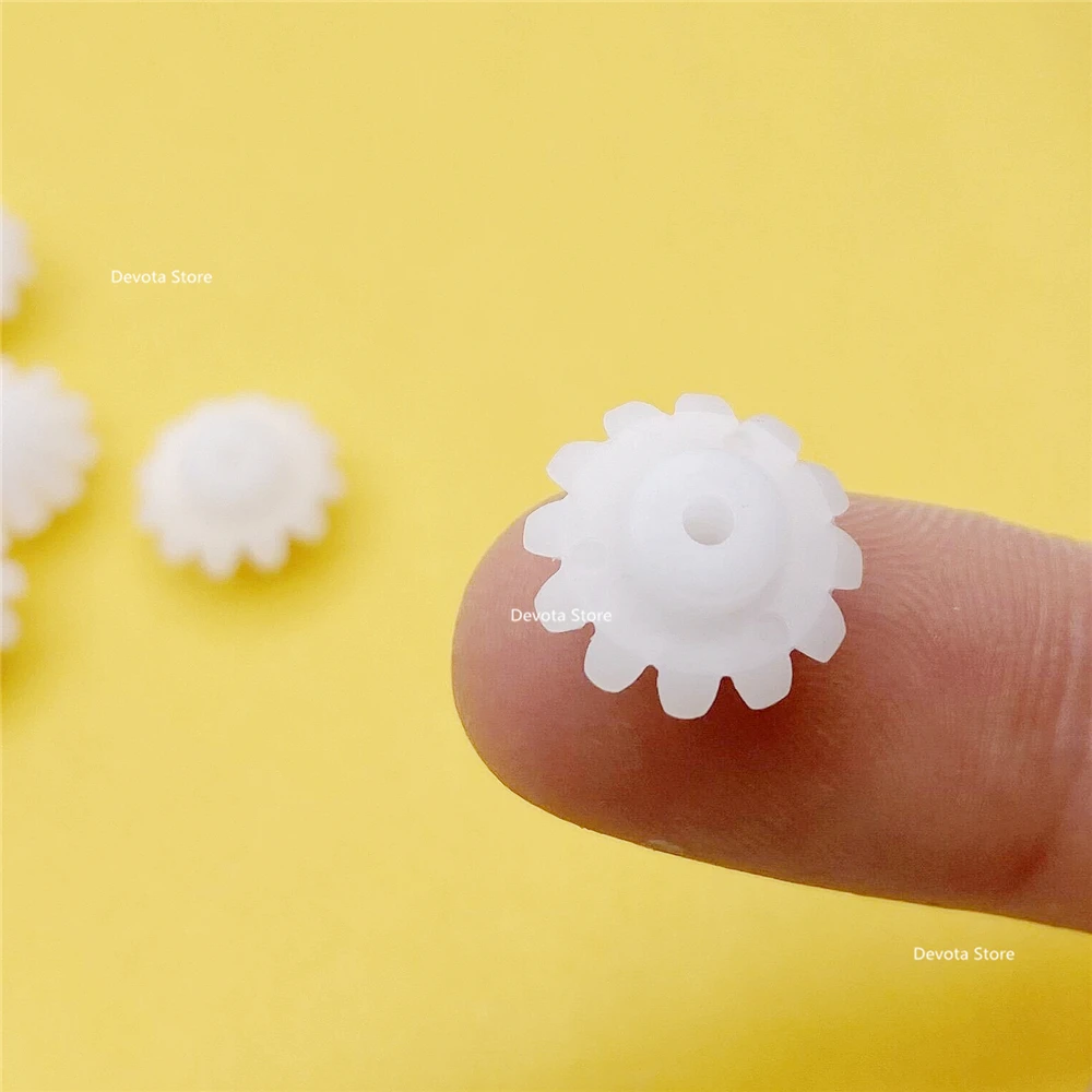 1M 12T 1.9mm 2mm Helical Bevel Gear 90 Degree Drive Right Angle Plastic DIY Model